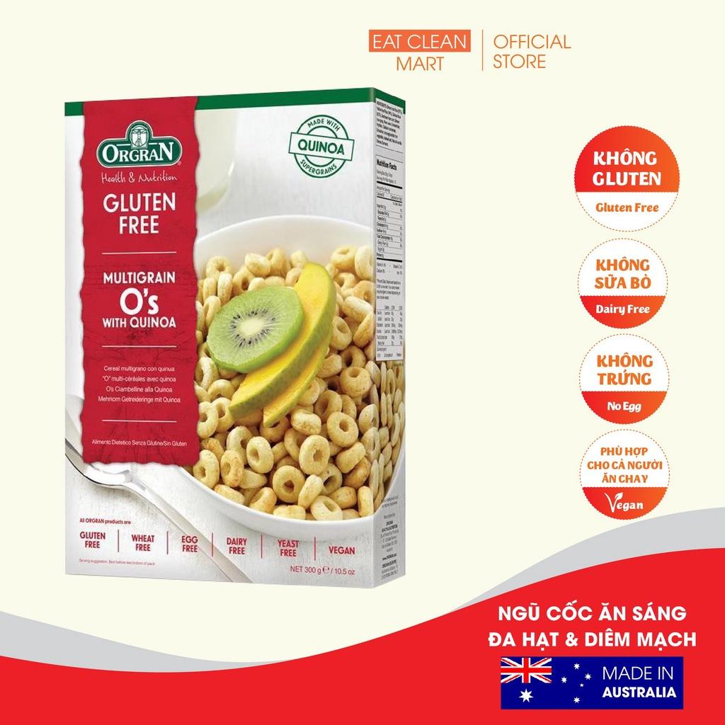 Ngũ Cốc Ăn Sáng Hỗn Hợp Với Hạt Diêm Mạch Orgran - GLUTEN FREE Multigrain O's with Quinoa - Hộp 300g