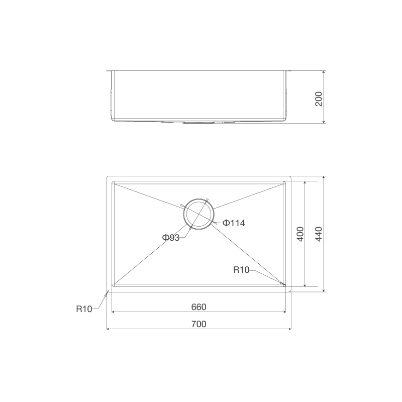 Chậu rửa chén Malloca MS 6070 - Hàng Chính Hãng