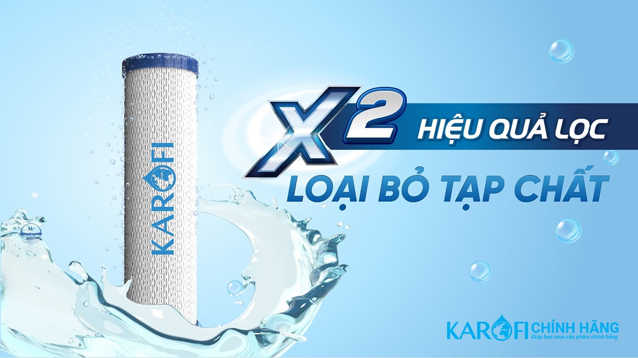 Lõi Lọc Thô KAROFI SMAX PRO 1,2,3 - Hàng Chính Hãng