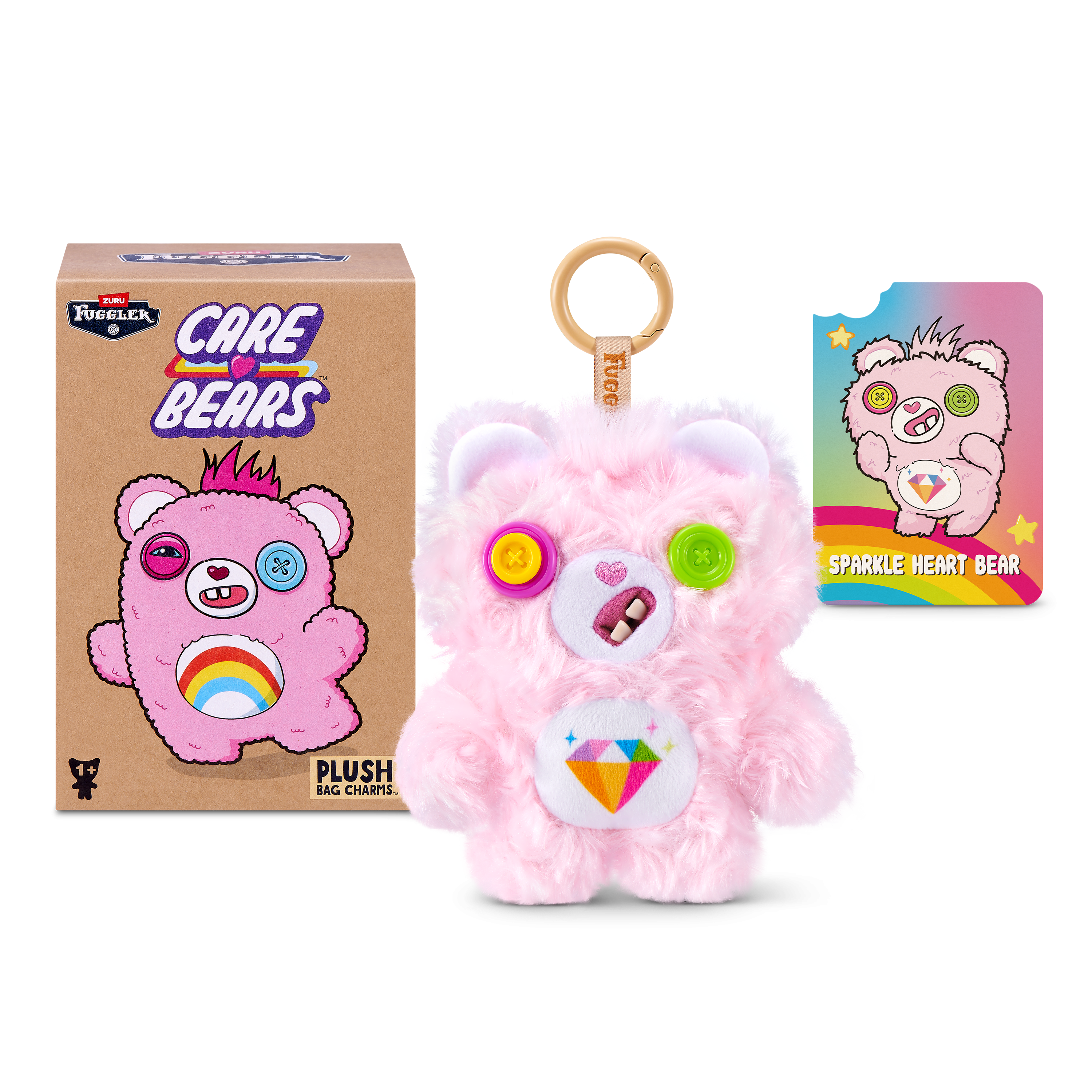 Blindbox Đồ Chơi Sưu Tầm Fuggler Care Bears Keyrings 5 Inch - Zuru Toys 15782