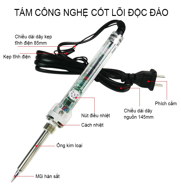 ROGTZ Mỏ Hàn Điều Chỉnh Nhiệt Độ NO 907 220V 60W