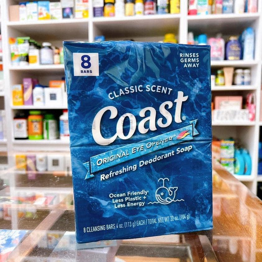 lỐC 8 CỤC Xà bông Coast dạng cục 113g ( giao mẫu ngẫu nhiên )