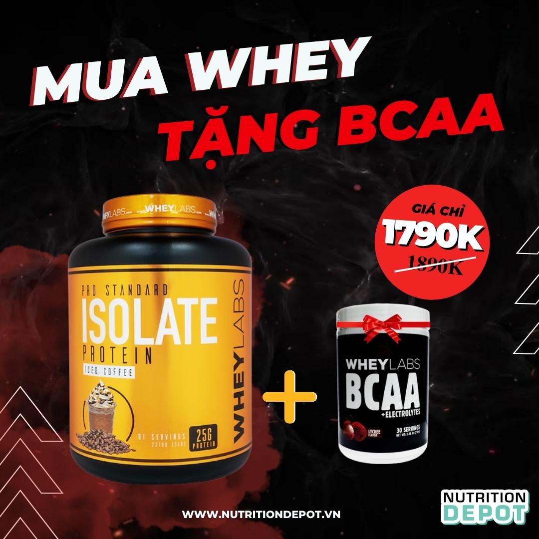 [GIẢM SỐC] Sữa tăng cơ Wheylabs Pro Standard Isolate Protein Hộp 2.27 kg (81 lần dùng) - Nutrition Depot 