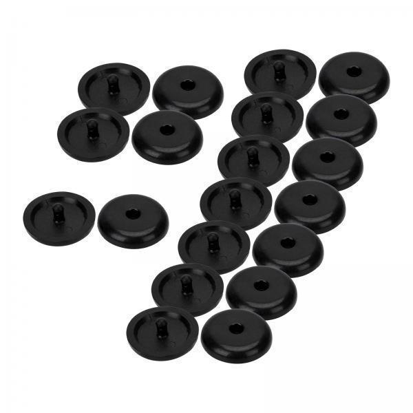 10xSeat Belt Stop Buttons Prevent Seat Belt Buckle from Sliding Down Belt Black