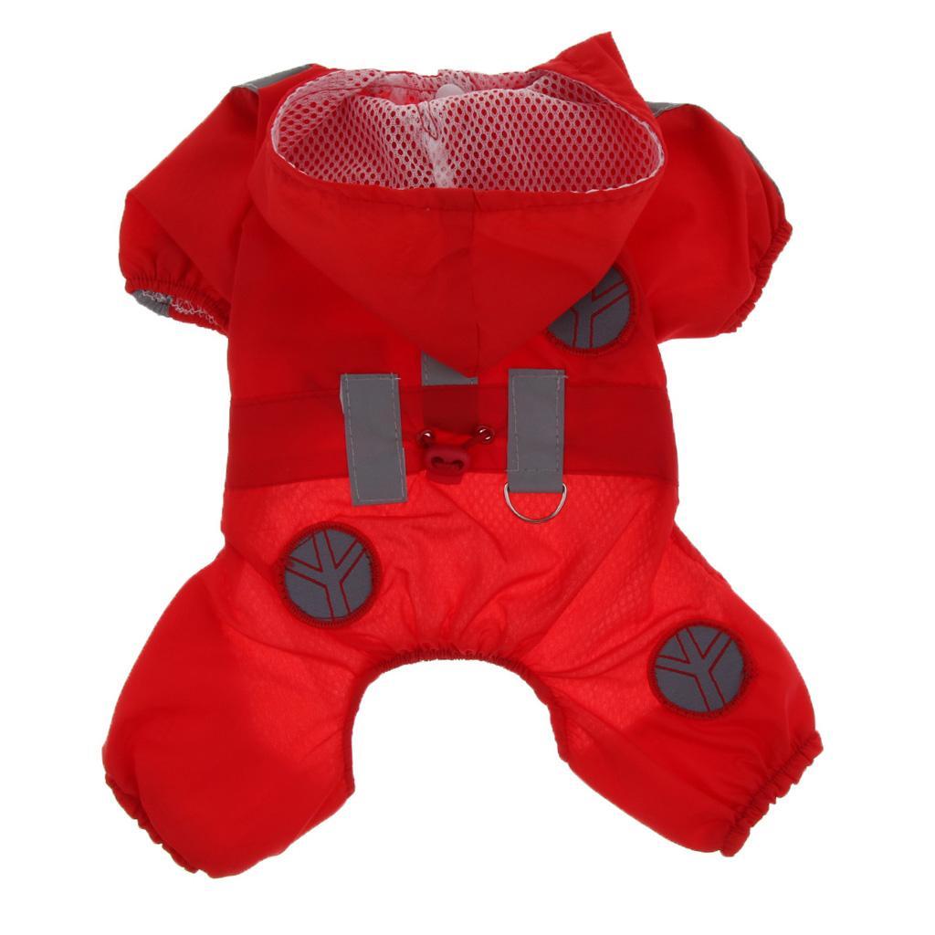 Waterproof Reflective Dog Raincoat Pet Rain Poncho Dog Pet Rainwear