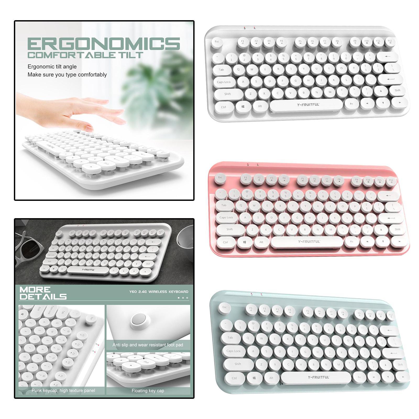 Portable Mini Multifunction Wireless Bluetooth Keyboard for Laptop - white,