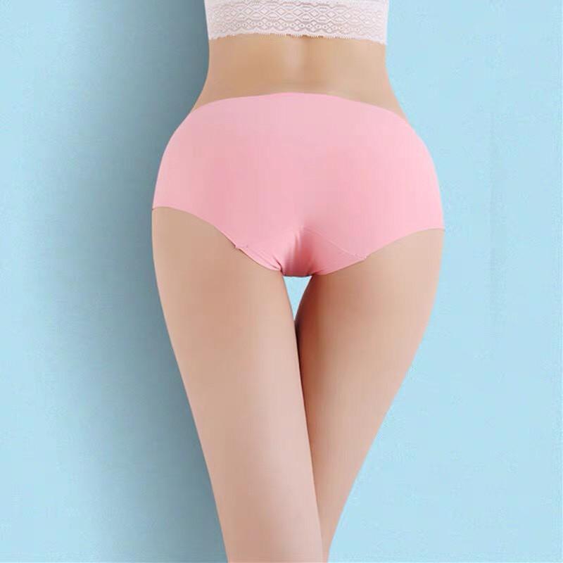 Quần lót nữ thun lạnh đúc su không đường may mặc trong váy;Quần lót nữ thun lạnh đúc su không đường may