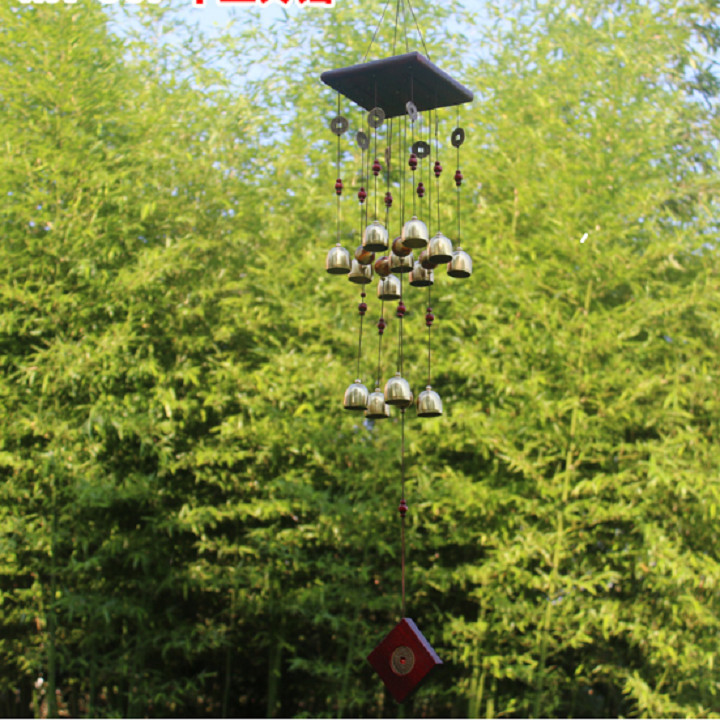 Chuông gió 13 chuông -  đế vuông tăng cường vận may