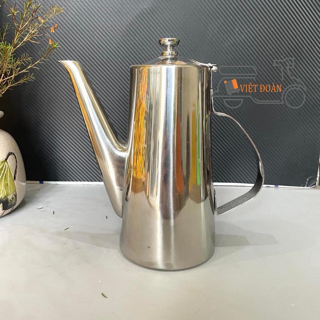 Bình trà, trà đá, cà phê - Inox không rỉ, thiết kế vòi dài kết hợp nắp bật rất tiện lợi - Size 1.5 lit và 2 lit. Dụng cụ