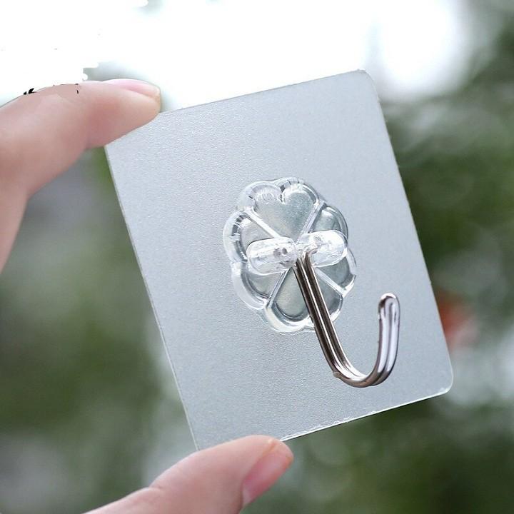 Móc dán dính tường chịu lực trong suốt, siêu dính, siêu chịu lực