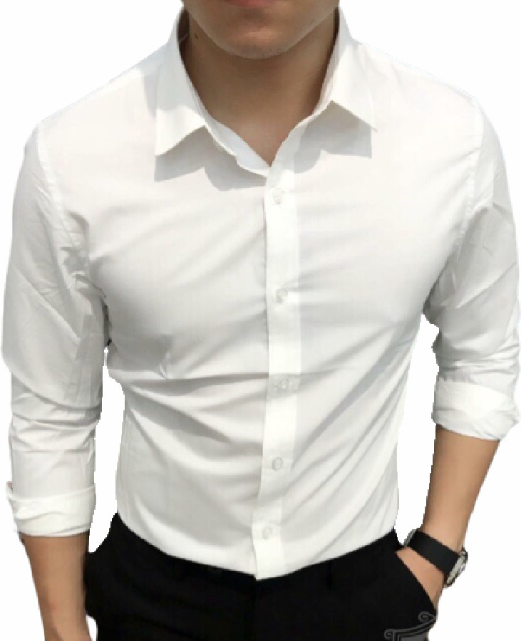 Áo Sơ Mi Nam Trắng Trơn - 3XL