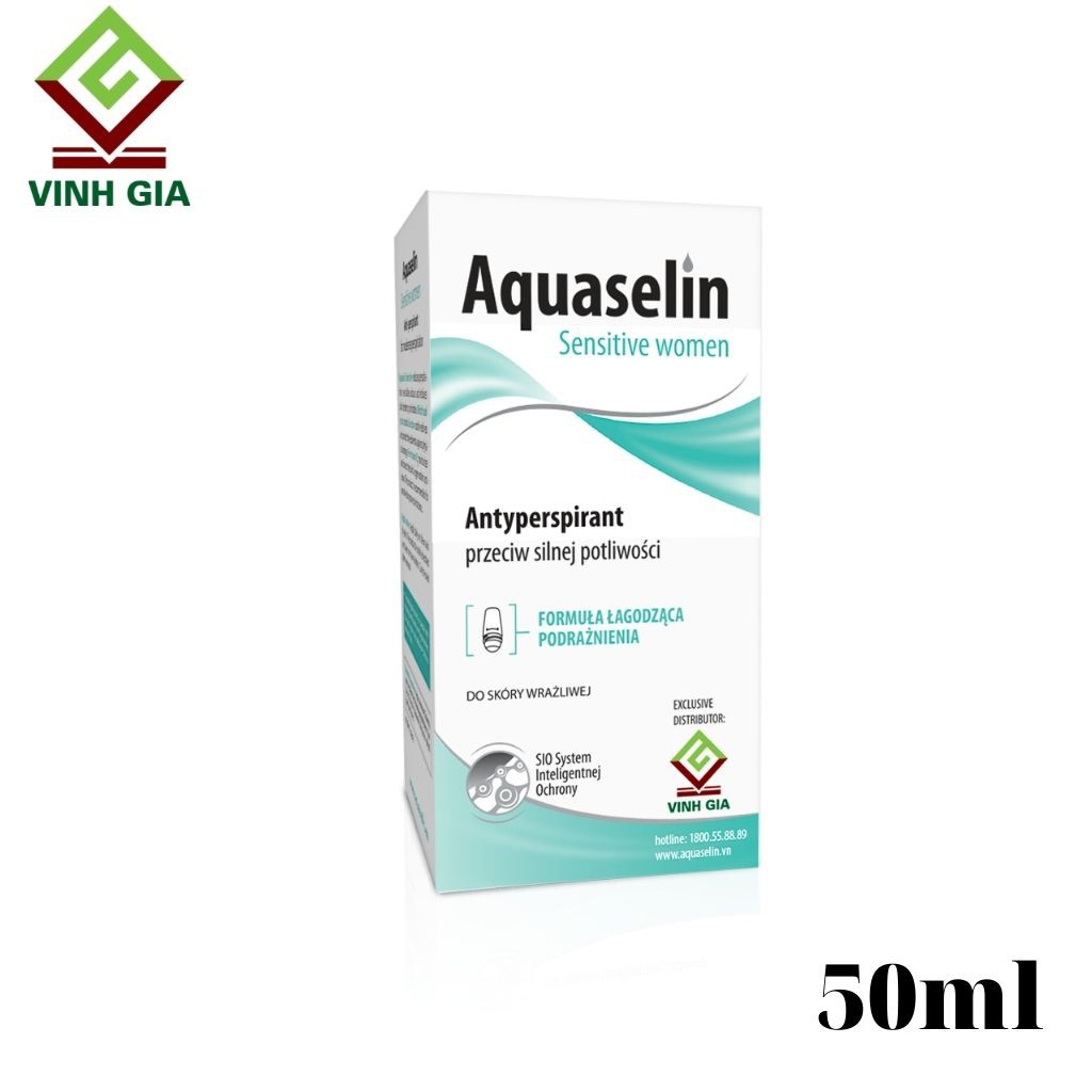 Lăn khử mùi dành cho nữ Aquaselin 50ml (loại nhẹ)
