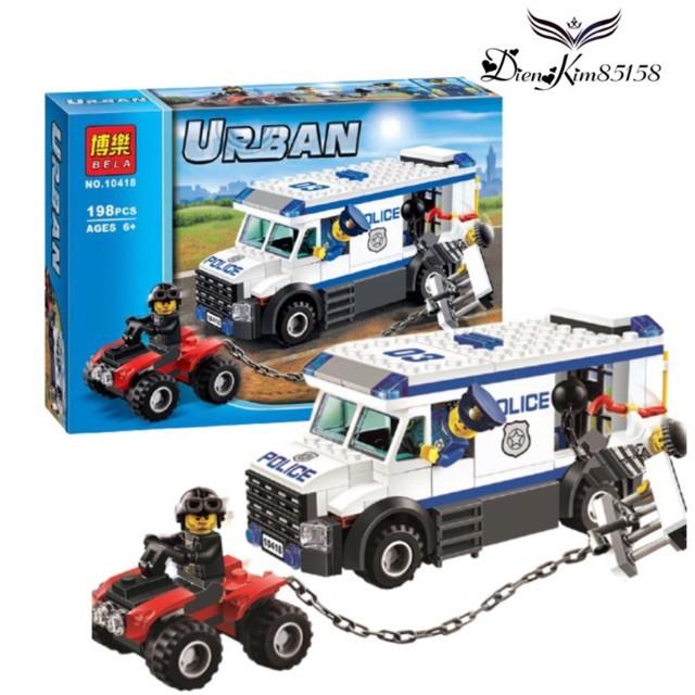 xe bắt cướp cho bé trai - lego 10418