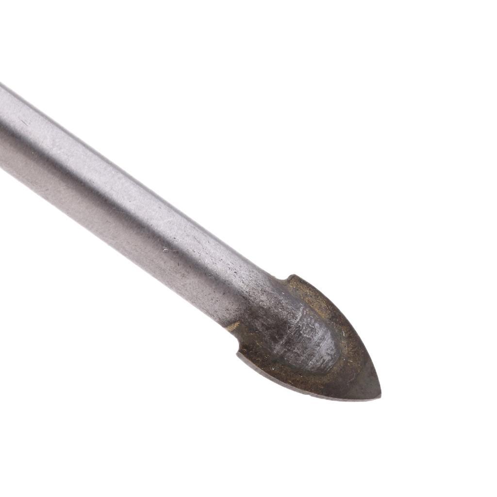 10x Alloy Carbide Drill Bit Glass Tile Mirror Ceramic Spear Head Bit 10,8mm