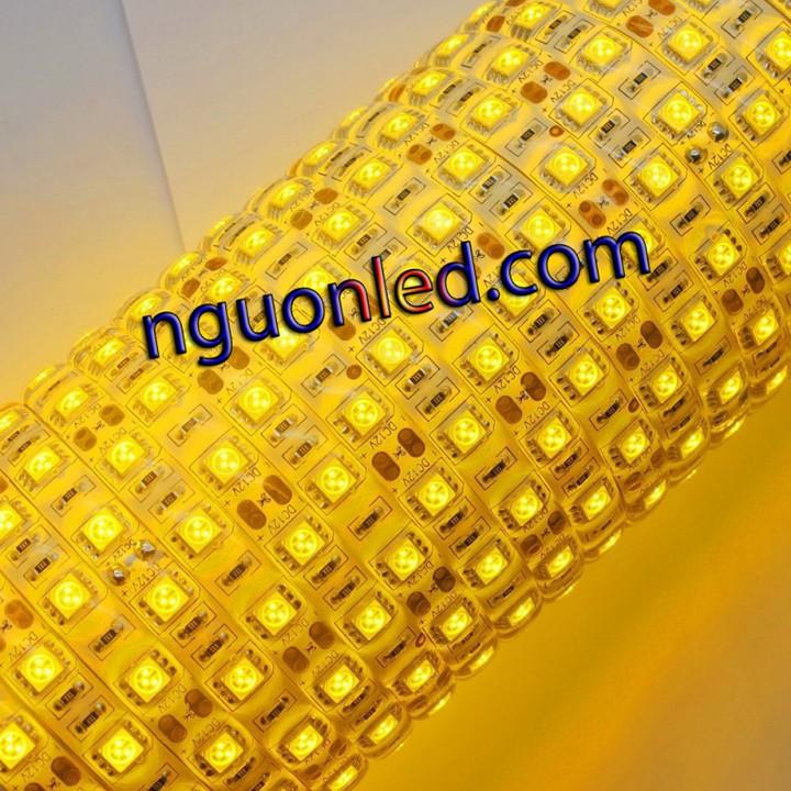 Đèn led dây dán cuộn 5m màu vàng 5050 loại tốt