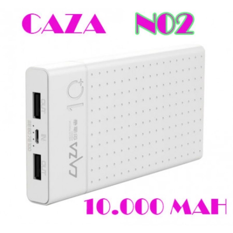 Pin sạc dự phòng NO2  10.000 mAH có 2 cổng sạc USB sạc được nhiều lần , với nhiều thiết bị rất tiện dụng 