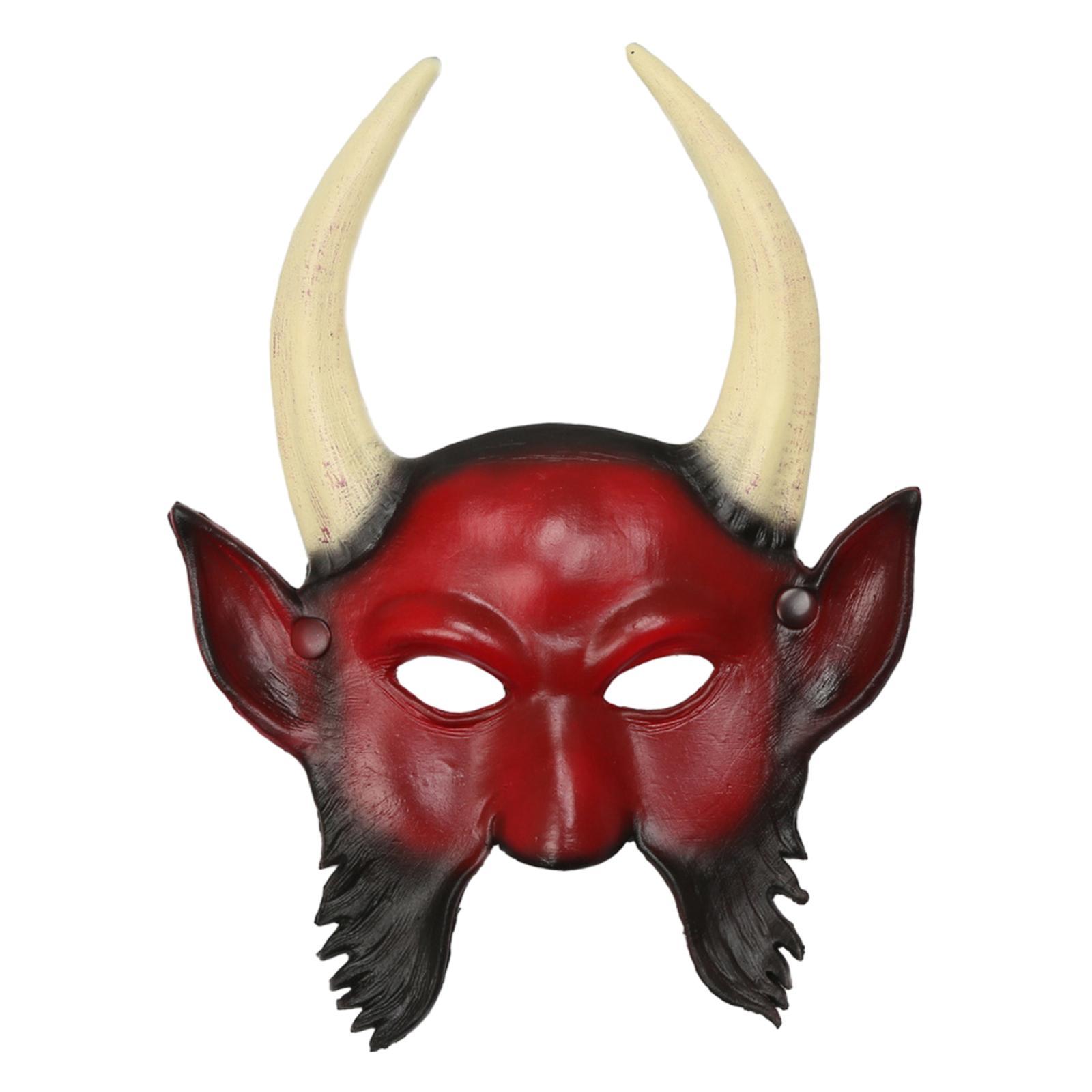 Devil Face Cover, Cosplay Fancy Dress Masquerade , Halloween for Prom Stage Performance Party Night Club
