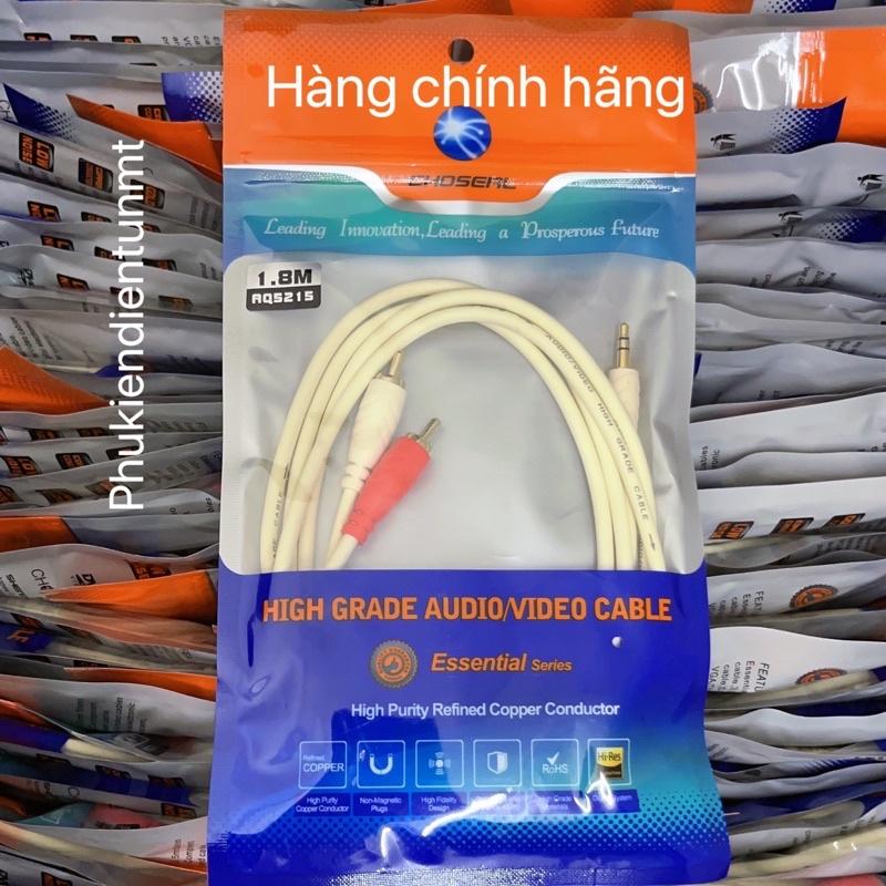 Dây cáp âm thanh 3.5 ra 2 AV