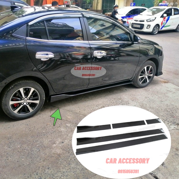 Lip hông Lip sườn Toyota mẫu độ cho xe Toyota Vios