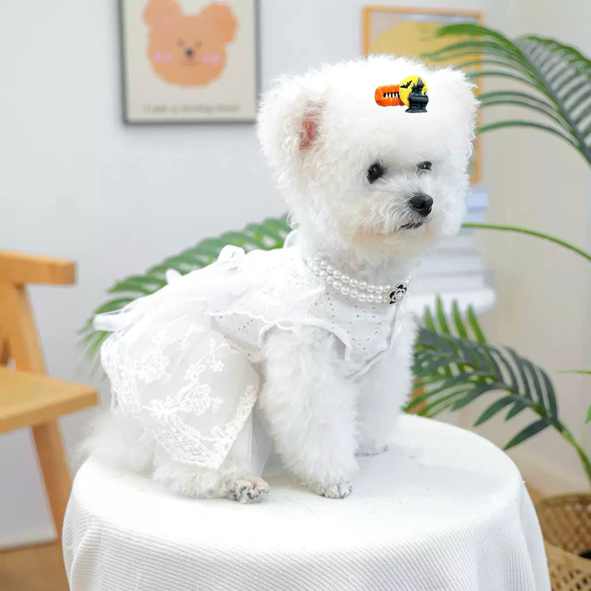 NƠ KẸP TÓC BUỘC TÓC CÀI TÓC THỜI TRANG DỄ THƯƠNG HALLOWEEN MÃ 35 CHO THÚ CƯNG CHÓ MÈO