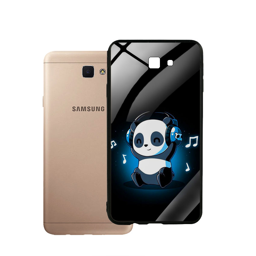 Ốp Lưng Kính Cường Lực cho điện thoại Samsung Galaxy J7 Prime -  0334 PANDA05