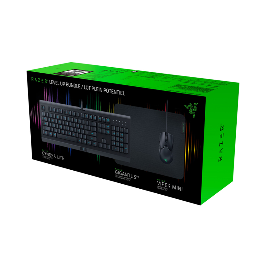 Bộ Bàn phím Razer Level Up Bundle (Cynosa Lite + Viper Mini + Gigantus V2 Medium) (RZ85-02741200-B3M1) - Hàng Chính Hãng