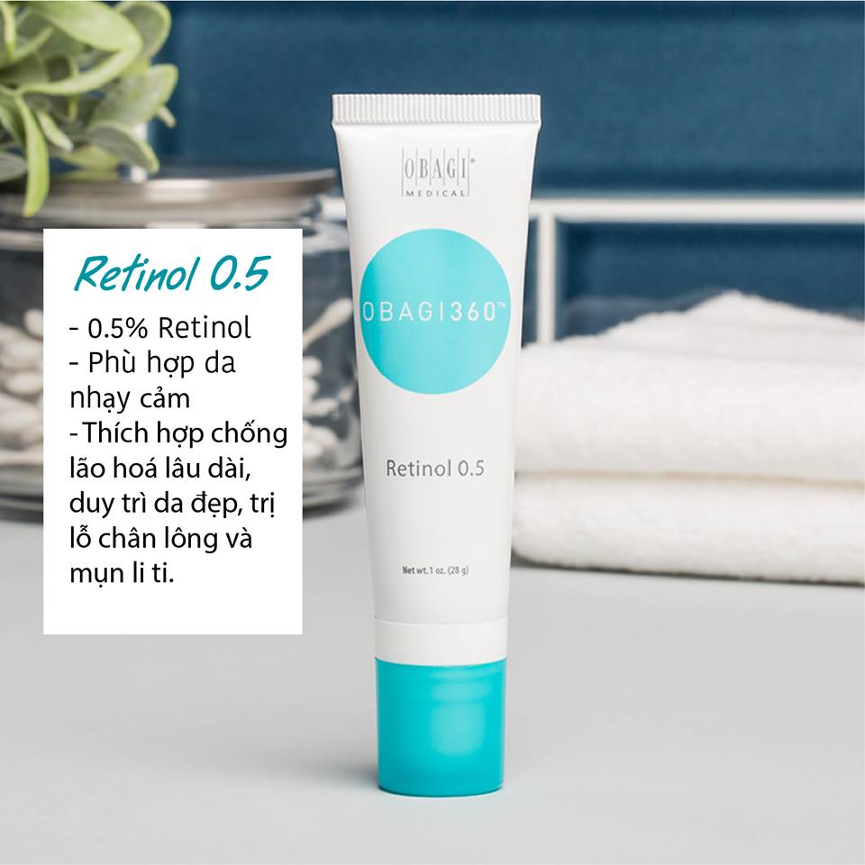 Kem Chống Lão Hóa &amp; Tái Tạo Da Obagi 360 Retinol 0.5 28g