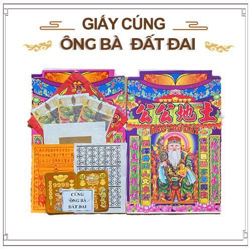 Giấy Cúng Ông Bà Tổ Tiên Đất Đai - Hàng Mã Thiên Lộc