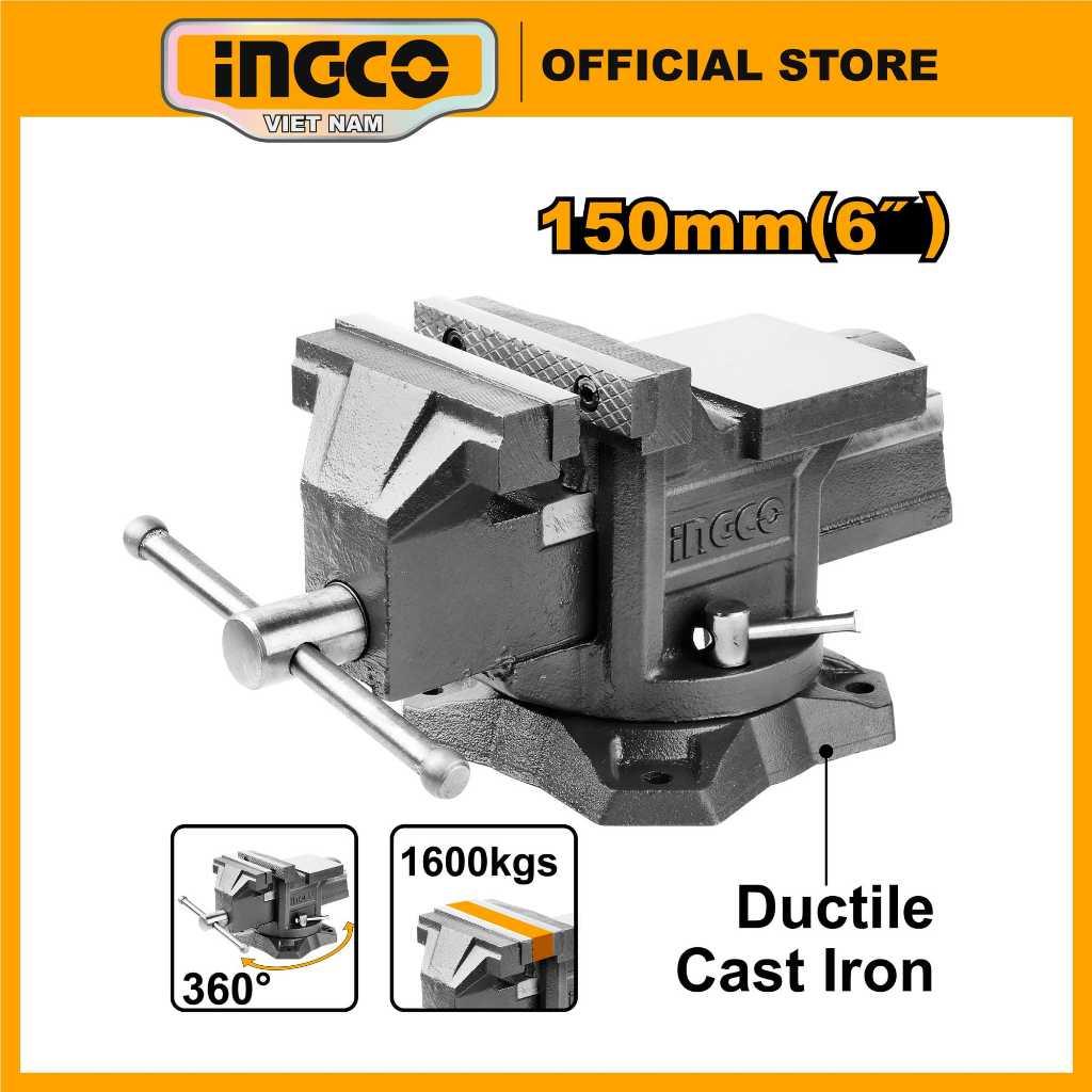 Ê tô kẹp 6 inch INGCO HBV086 lực kẹp tối đa 1600KGS, có đe