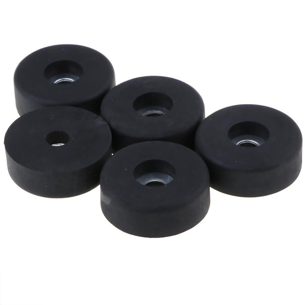 5Pcs Rubber Feet for Guitar , Audio Speaker  Cabinet etc. 30x10mm
