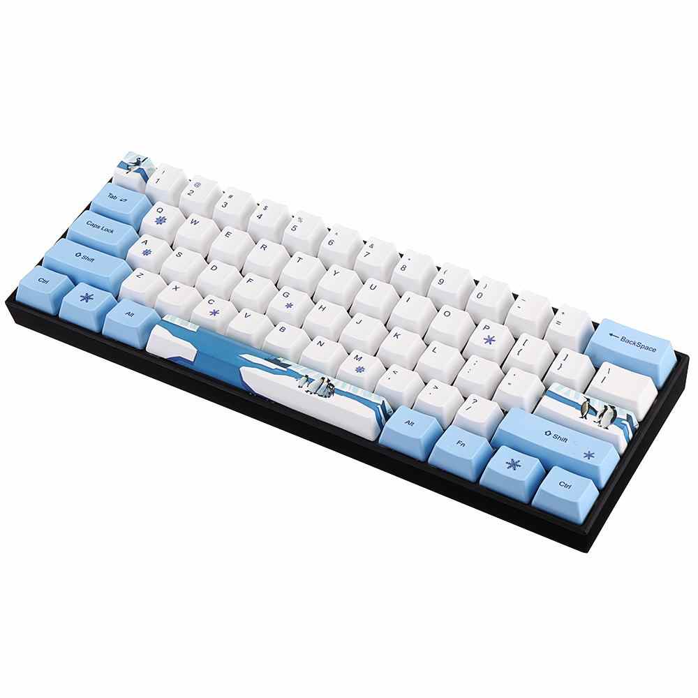 Keycap (mũ phím) PBT dành cho Bàn phím cơ không dây RK61 – Chính hãng Royal Kludge. 61 phím, công nghệ in Dye – sub, bền đẹp. OEM Profile.