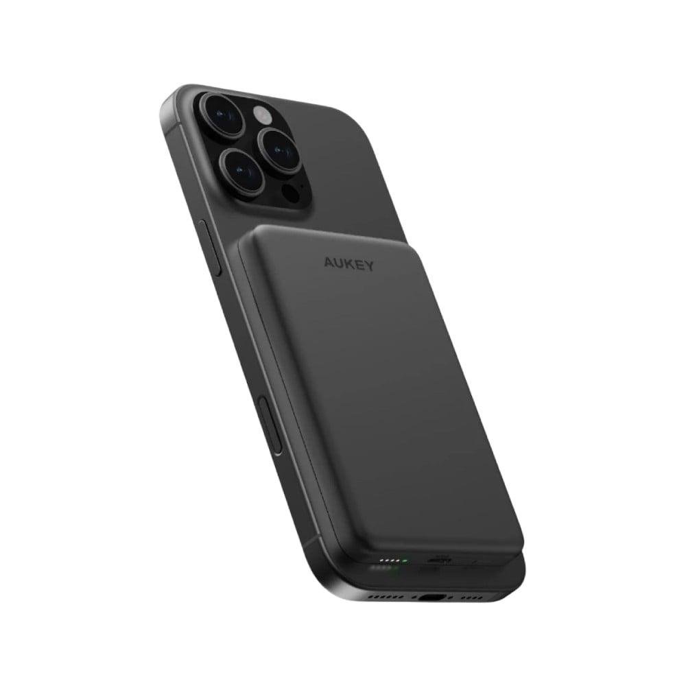 Pin Sạc Dự Phòng Aukey PB-MS07A 5000mAh MagSafe Qi2 (PD 20W) Siêu Nhỏ Gọn - Hàng Chính Hãng