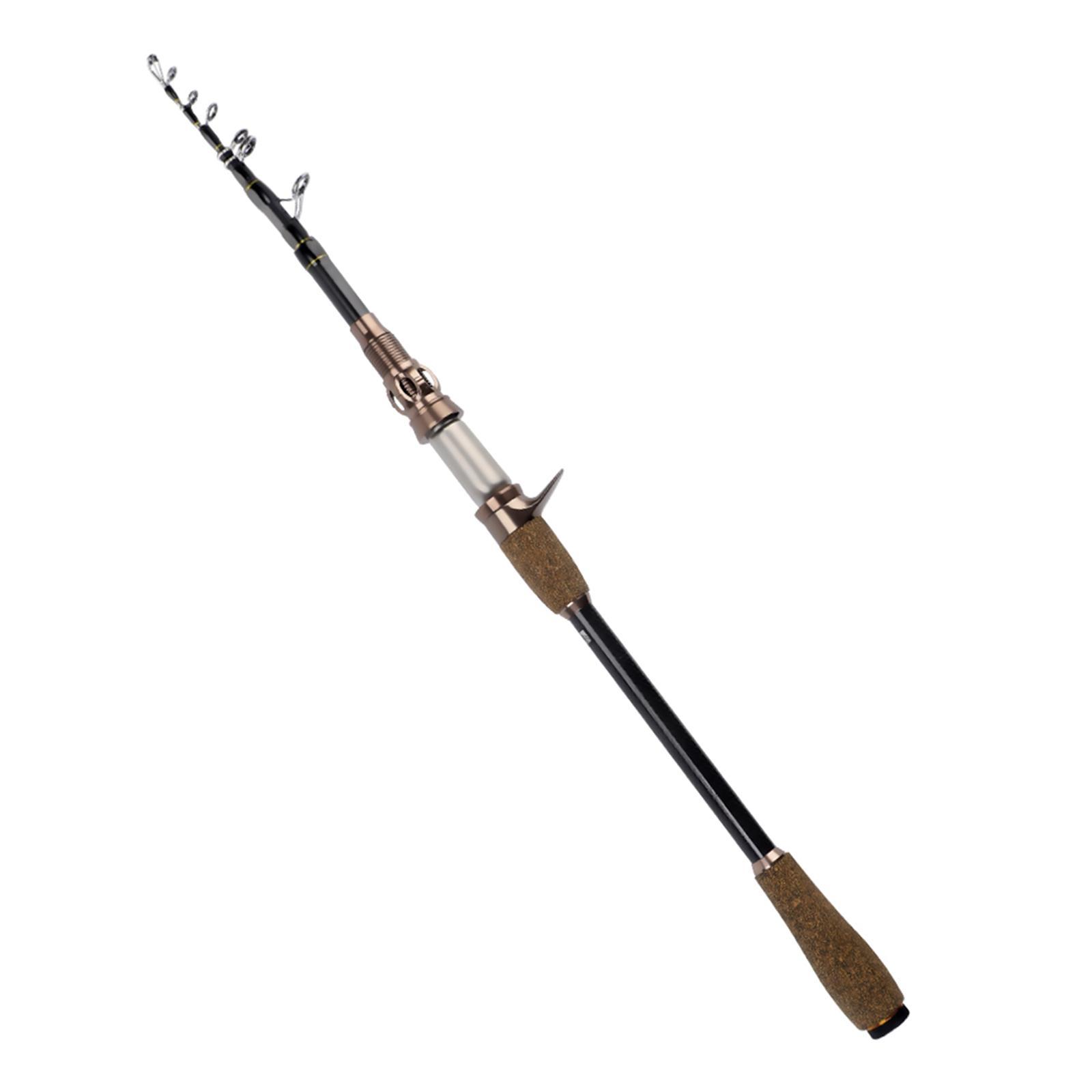 Fishing Rod, Carbon Fiber Casting Fishing Rod Lightweight Fly Fishing Rod for Bass Trout, Freshwater, Lure Fishing, Bass, Salmon