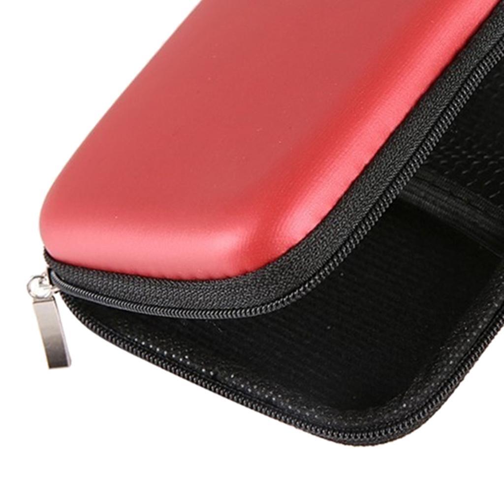 USB External HDD Hard Drive Disk Hard Case Bag Carry Pouch Case Red