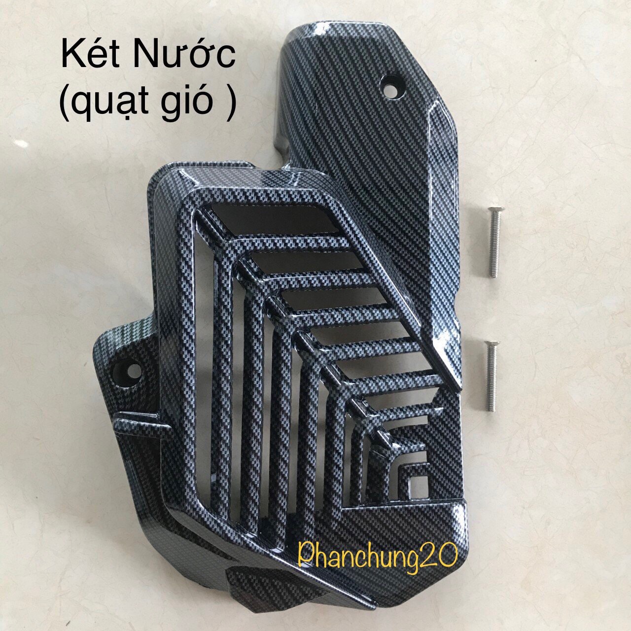 ỐP KÉT NƯỚC ( QUẠT GIÓ ) DÙNG CHO ĐỜI XE VARIO 160cc - VARIO 2022 2023 CACBON