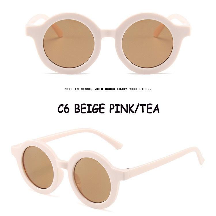 Kính Mát Gọng Tròn Nhỏ Phong Cách Hàn Quốc Thời Trang Cho Bé