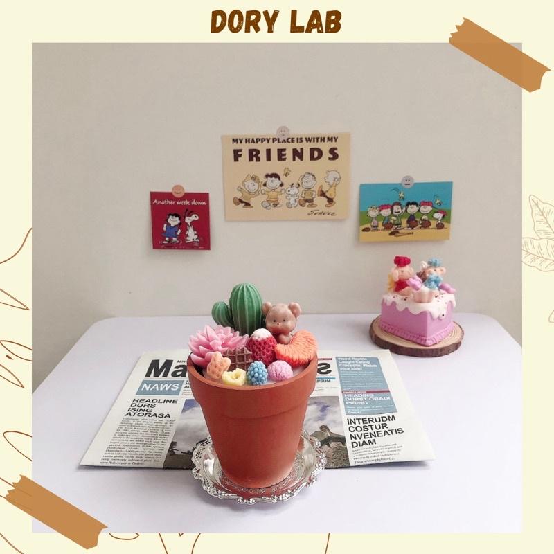 Nến Thơm Handmade Chậu Xương Rồng Nhiều Mẫu, Trang Trí Theo Yêu Cầu - Dory Lab
