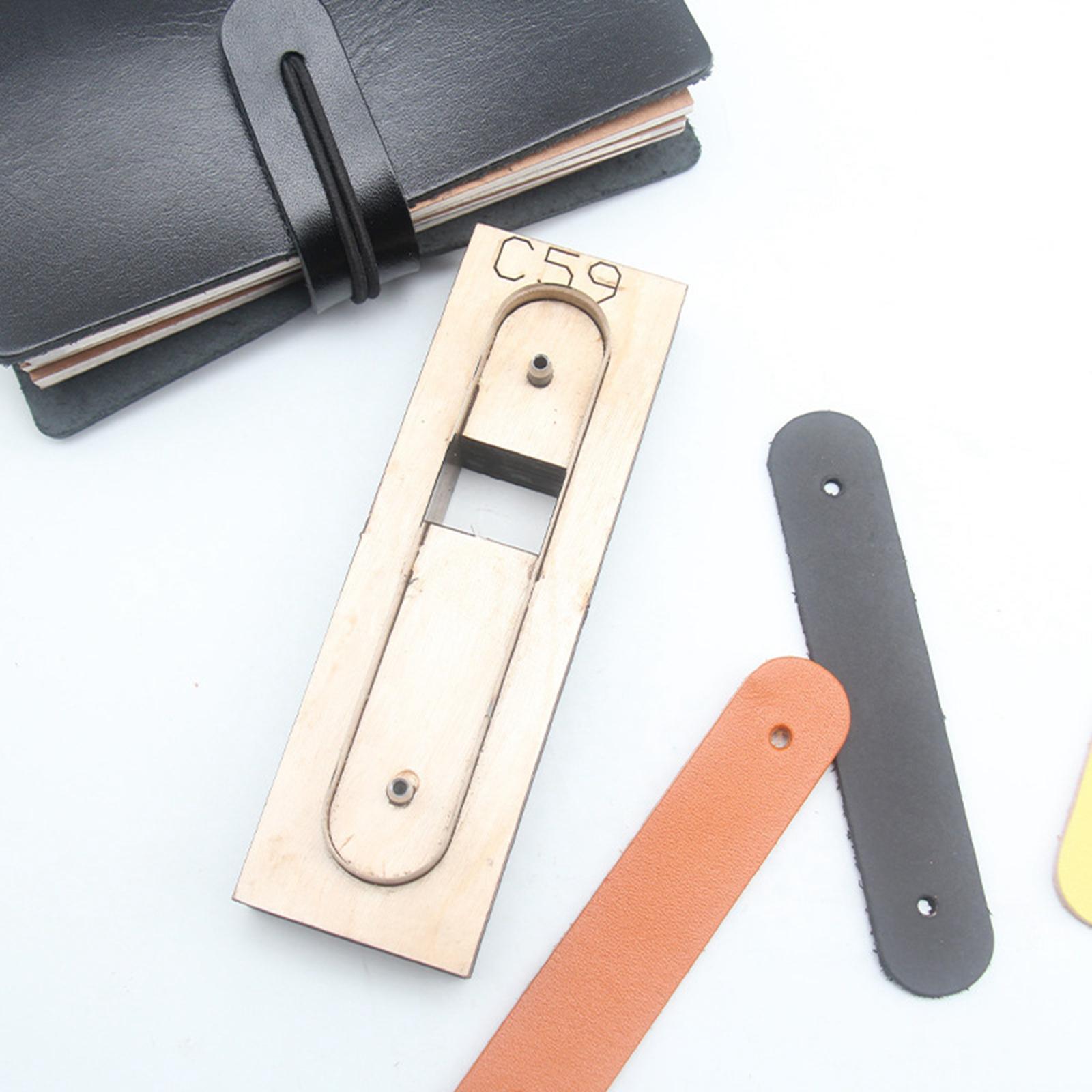 Wood Leather Cutting Die Leather Cutter Steel DIY Earphone Data Cable Organizer Leather Crafts Template Cutting Dies Supplies DIY Gift