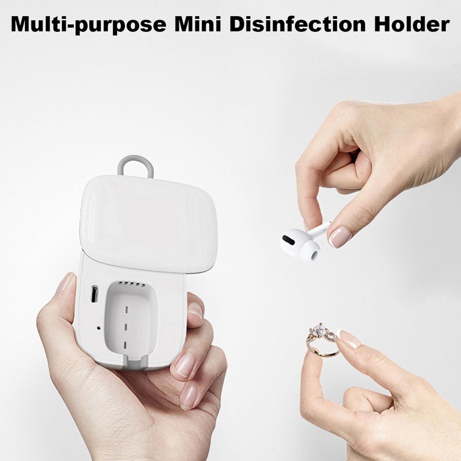 Máy khử trùng bàn chải đánh răng mini bằng tia UV có giá treo tường và sạc bằng USB