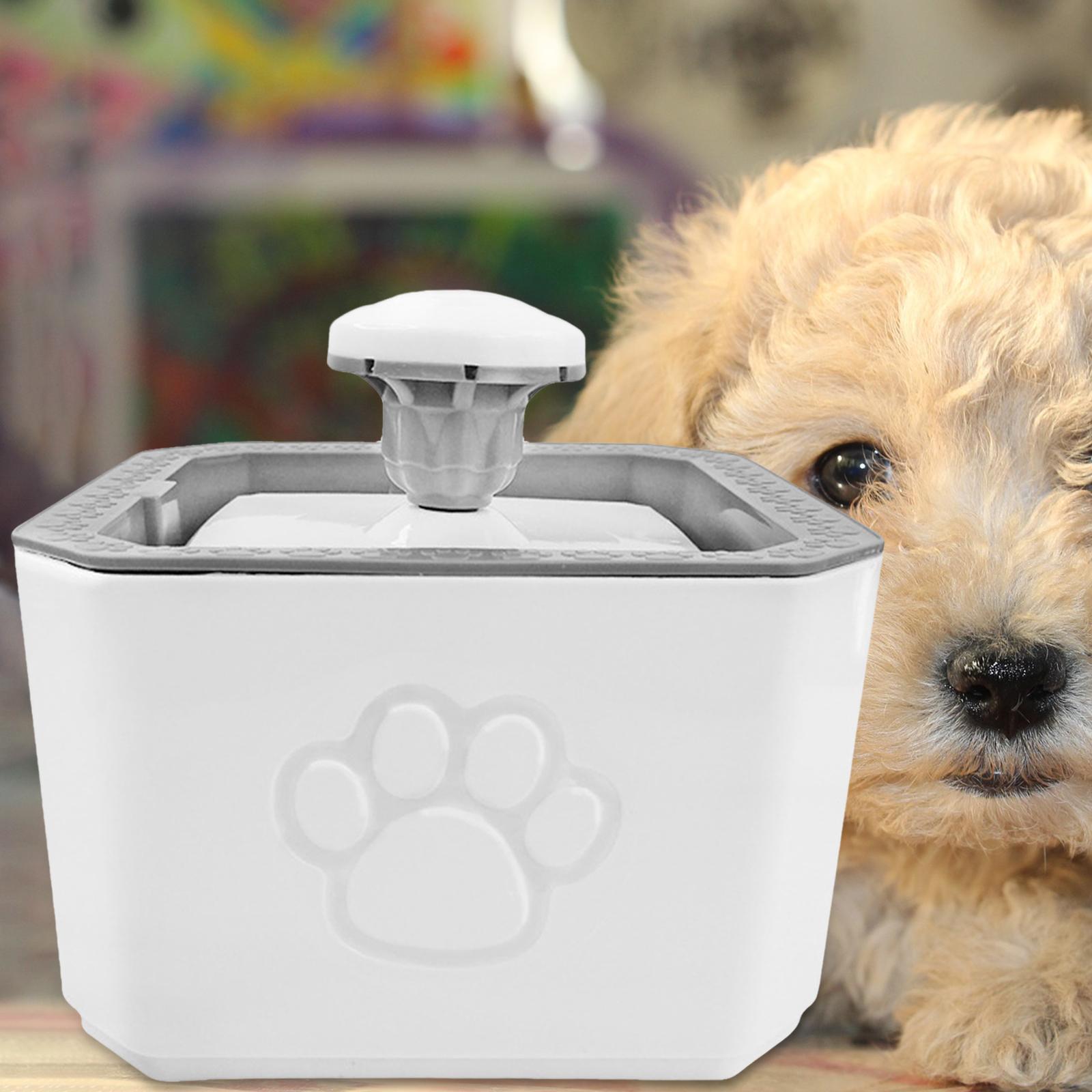 Cat Water Fountain, 1.5L Fountain Filtration Bowl Dispenser for Cats, Dogs
