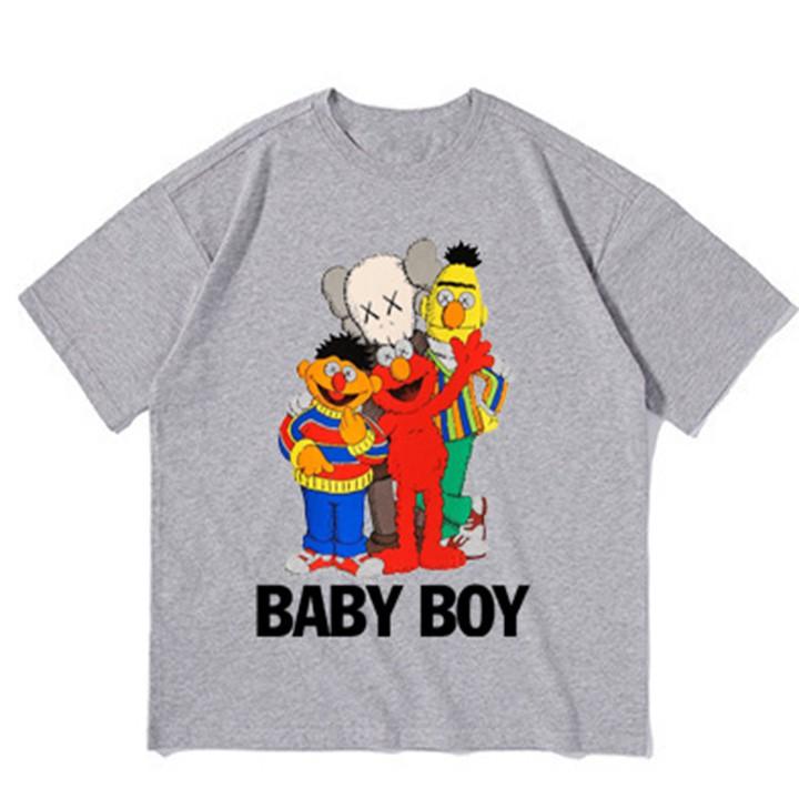 Áo thun bé trai form rộng in hình BABY BOY - ATBT24