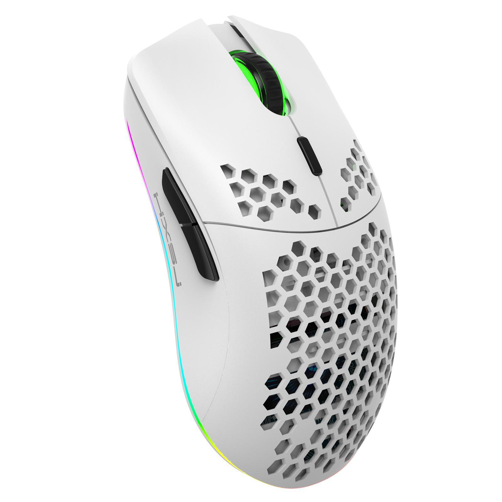 Gaming Mouse Rechargeable 7 RGB Backlit Colors 3200DPI for Office PC