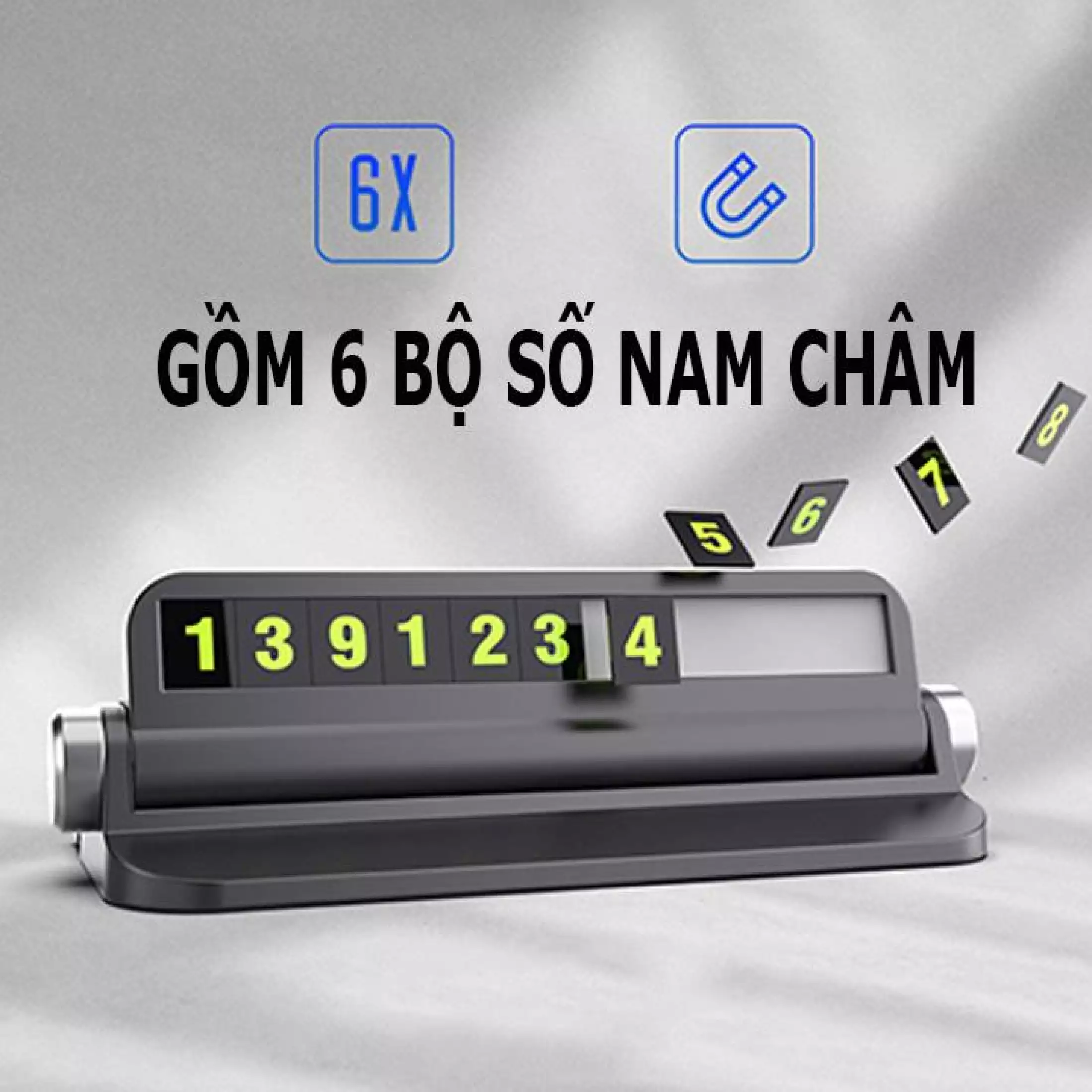 Bảng Ghi Số Điện Thoại Gắn Taplo Oto Tiện Lợi, Kiêm Đế Đỡ Điện Thoại Đa Năng, Thiết Kế Nhỏ Gọn, Đẹp Mắt