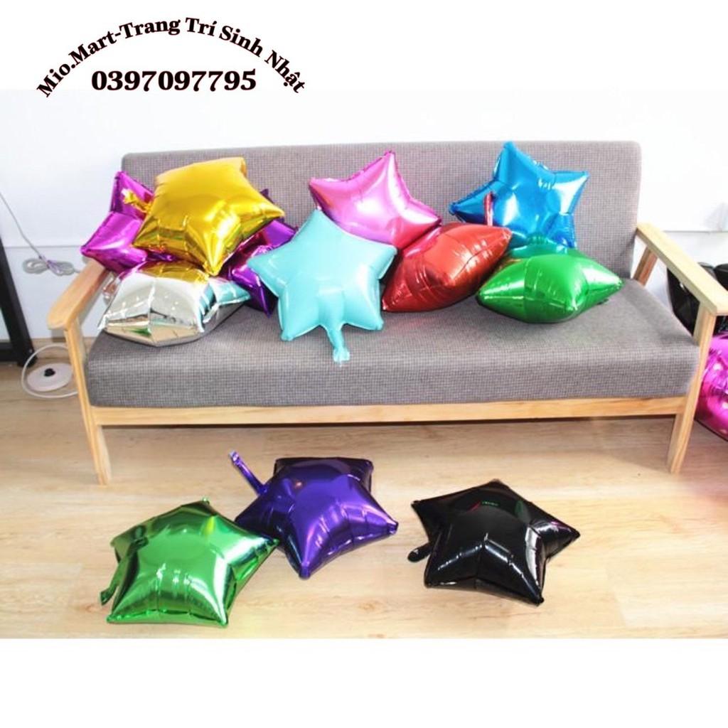 Bóng Ngôi Sao Tráng Nhôm Nhiều Màu Đủ Size, Bóng Trang Trí Sinh Nhật Dễ Sử Dụng BB78