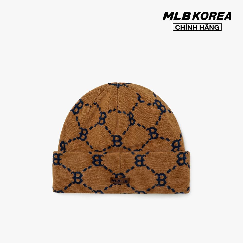 MLB - Nón len thêu logo Dia Monogram Beanie 3ABNMM126