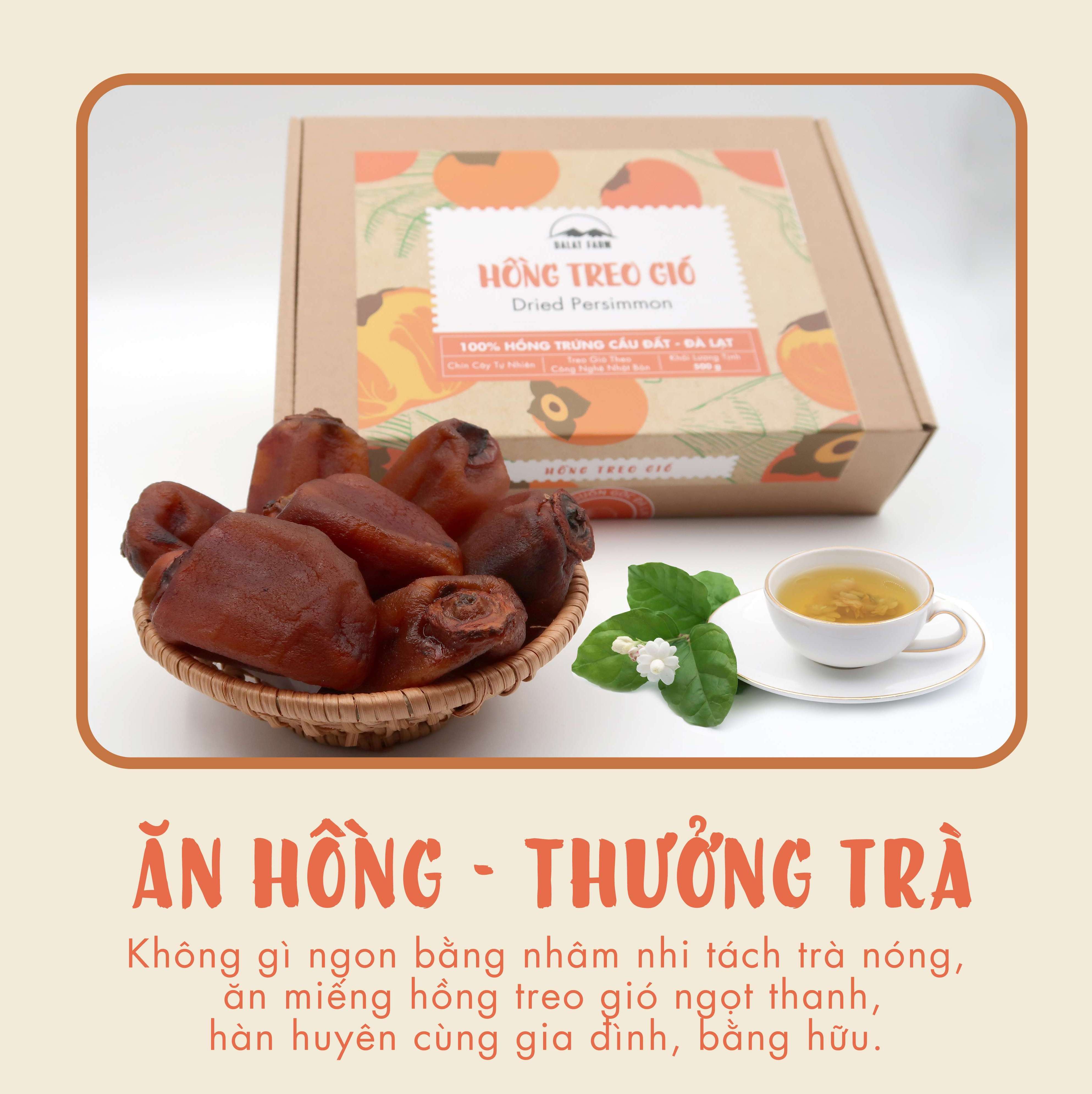 Hồng Treo Gió DalatFarm - Hộp 500 g