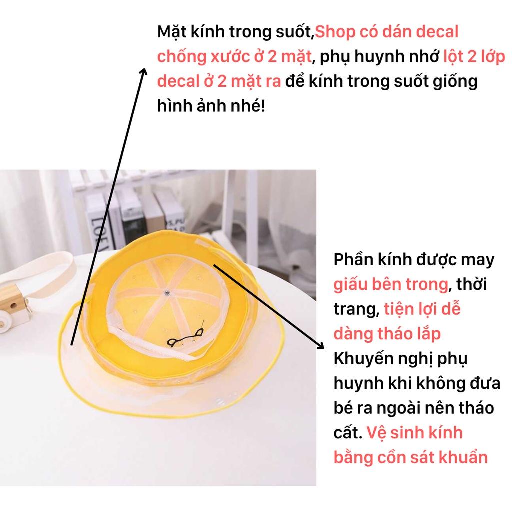 Mũ chống giọt bắn cho bé từ sơ sinh đến 6 tuổi Babyshop, chất vải mềm mịn bé đội thoáng đầu không ra mồ hôi