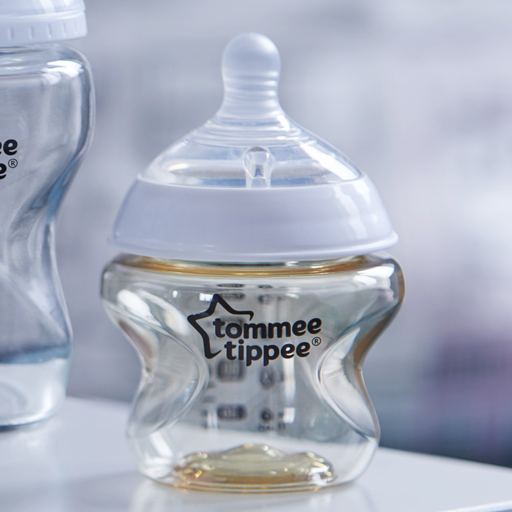 Bình sữa PPSU ty siêu mềm tự nhiên Tommee Tippee Closer to Nature 150ml, núm ty đi kèm 0-3 tháng