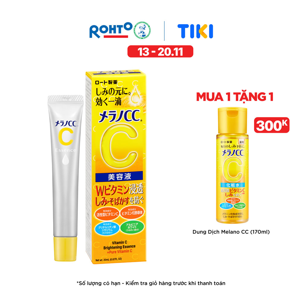 Tinh Chất Dưỡng Trắng Da Chống Thâm Nám Melano CC Whitening Essence (20ml)