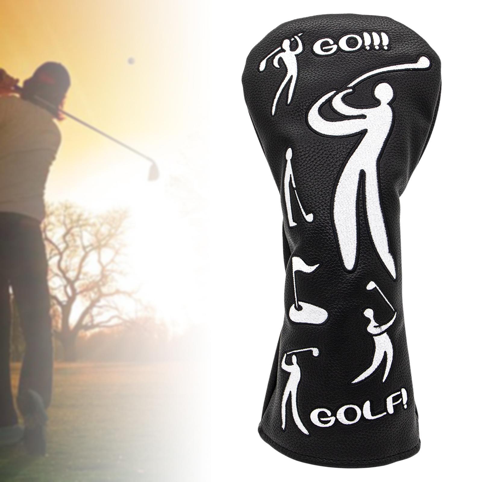 Golf Club Head Covers, Golf Headcovers PU Golf Wood Cover for Men Women